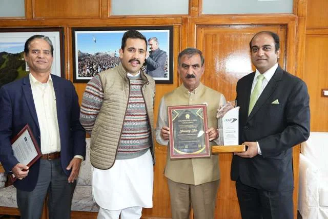 H.P.R.I.D.C.L. को मिला प्रतिष्ठित I.R.A.P. अवार्ड