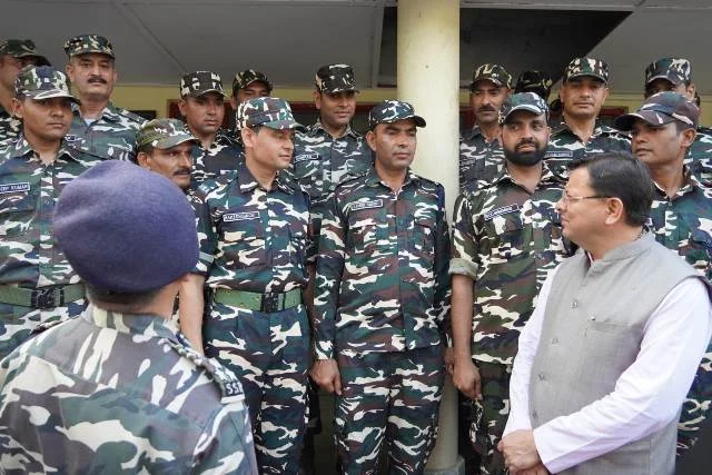 Chief Minister met SSB officers and jawans