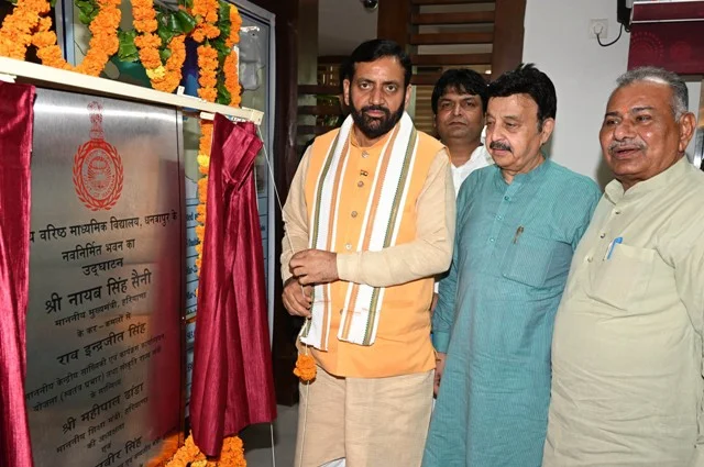 सैनी ने गुरुग्राम में 188 करोड़ की विकास परियोजनाओं का किया शिलान्यास