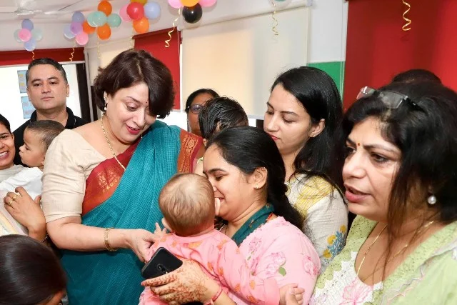 हरियाणा में अत्याधुनिक क्रेच का उद्घाटन