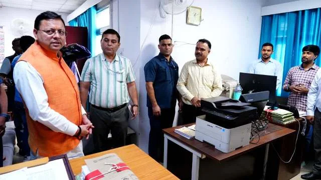 CM धामी ने विधानसभा के कार्यालयों का निरीक्षण किया