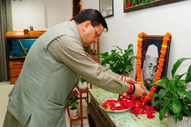 सीएम धामी ने पं. गोविंद बल्लभ पंत की जयंती पर दी श्रद्धांजलि