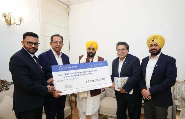 एलएंडटी ने बाढ़ पीड़ितों की सहायता हेतु 5 करोड़ रुपये दान दिए