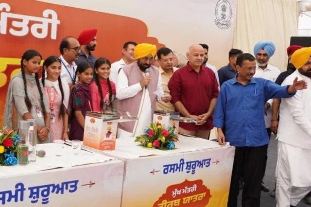 मान और केजरीवाल ने शुरू किया तीर्थ यात्रा योजना का दूसरा चरण