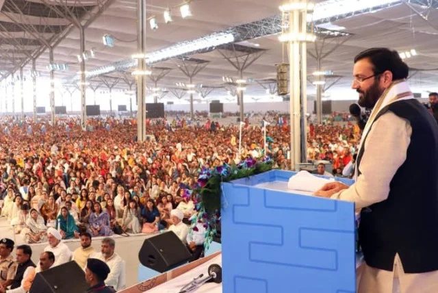 मुख्यमंत्री सैनी ने समालखा में 78वें निरंकारी संत समागम में किया संबोधन