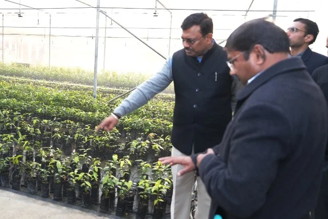 मुख्य सचिव ने सेलाकुई सगंध पौधा केंद्र का किया निरीक्षण