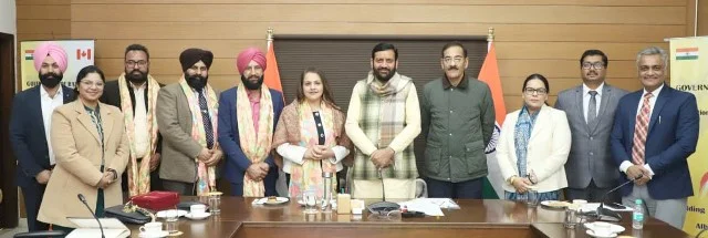 CM से कनाडा के अल्बर्टा प्रतिनिधिमंडल की मुलाकात, निवेश पर मंथन