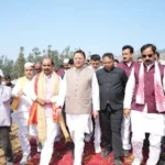 धामी ने छमनिया में निर्माणाधीन महिला स्पोर्ट्स कॉलेज का किया निरीक्षण